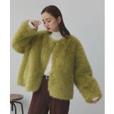 【2025AW新作】ノーカラーフェイクファーコート | ad thie | 詳細画像16 