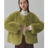 【2025AW新作】ノーカラーフェイクファーコート | ad thie | 詳細画像20 