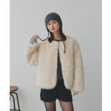 【2025AW新作】ノーカラーフェイクファーコート | ad thie | 詳細画像25 