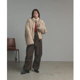 スタンドカラーフェイクファーコート | ad thie | 詳細画像10 