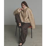 スタンドカラーフェイクファーコート | ad thie | 詳細画像11 