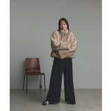 スタンドカラーフェイクファーコート | ad thie | 詳細画像16 