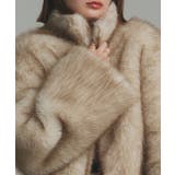 スタンドカラーフェイクファーコート | ad thie | 詳細画像21 