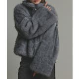 スタンドカラーフェイクファーコート | ad thie | 詳細画像33 