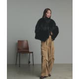 スタンドカラーフェイクファーコート | ad thie | 詳細画像35 