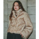 スタンドカラーフェイクファーコート | ad thie | 詳細画像4 