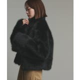スタンドカラーフェイクファーコート | ad thie | 詳細画像40 