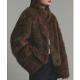 スタンドカラーフェイクファーコート | ad thie | 詳細画像45 