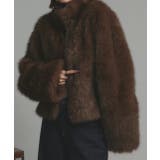 スタンドカラーフェイクファーコート | ad thie | 詳細画像46 