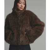 スタンドカラーフェイクファーコート | ad thie | 詳細画像47 