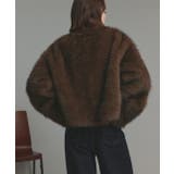 スタンドカラーフェイクファーコート | ad thie | 詳細画像49 