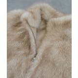 スタンドカラーフェイクファーコート | ad thie | 詳細画像56 