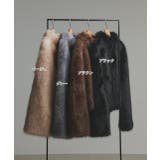 スタンドカラーフェイクファーコート | ad thie | 詳細画像60 