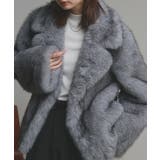 グレー | 【2025AW新作】テーラードカラーフェイクファーコート | ad thie