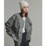 ギャザーデザインアシンメトリーMA-1 | ad thie | 詳細画像11 