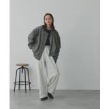 ギャザーデザインアシンメトリーMA-1 | ad thie | 詳細画像16 