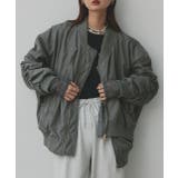 ギャザーデザインアシンメトリーMA-1 | ad thie | 詳細画像18 