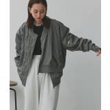 ギャザーデザインアシンメトリーMA-1 | ad thie | 詳細画像20 