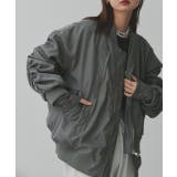 ギャザーデザインアシンメトリーMA-1 | ad thie | 詳細画像21 