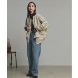 ギャザーデザインアシンメトリーMA-1 | ad thie | 詳細画像22 