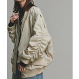 ギャザーデザインアシンメトリーMA-1 | ad thie | 詳細画像26 