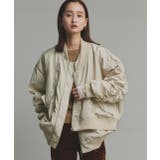 ギャザーデザインアシンメトリーMA-1 | ad thie | 詳細画像31 