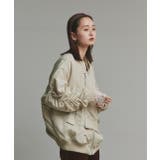 ギャザーデザインアシンメトリーMA-1 | ad thie | 詳細画像33 