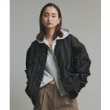 ギャザーデザインアシンメトリーMA-1 | ad thie | 詳細画像37 