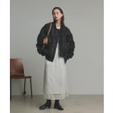 ギャザーデザインアシンメトリーMA-1 | ad thie | 詳細画像40 