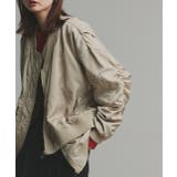 ギャザーデザインアシンメトリーMA-1 | ad thie | 詳細画像53 