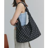ドット×ブラック | ドット レオパード パターンアソートショルダーバッグ | ad thie