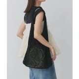 ブラック | カラフルニットトートバッグ | ad thie