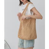 ベージュ | カラフルニットトートバッグ | ad thie