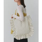 フレームフリルポルカドットスクエアトートバッグ | ad thie | 詳細画像11