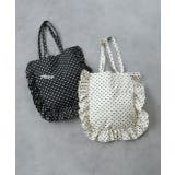 フレームフリルポルカドットスクエアトートバッグ | ad thie | 詳細画像15