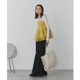 フレームフリルポルカドットスクエアトートバッグ | ad thie | 詳細画像6