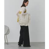 フレームフリルポルカドットスクエアトートバッグ | ad thie | 詳細画像8