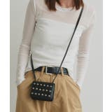 スタッズデザインミニショルダーバッグ | ad thie | 詳細画像10 