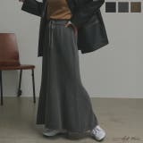 【2025AW新作】ピグメントイージーロングスカート | ad thie | 詳細画像1