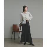 【2025AW新作】ピグメントイージーロングスカート | ad thie | 詳細画像2