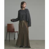 【2025AW新作】ピグメントイージーロングスカート | ad thie | 詳細画像21