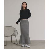 【2025AW新作】スパンコールラメニットロングスカート	 | ad thie | 詳細画像10 