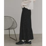 【2025AW新作】スパンコールラメニットロングスカート	 | ad thie | 詳細画像5 