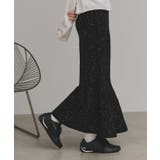 【2025AW新作】スパンコールラメニットロングスカート	 | ad thie | 詳細画像7 