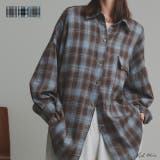 ポケット付き オーバーサイズチェックシャツ | ad thie | 詳細画像1 