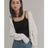 【2025AW新作】裏起毛カップ付きリブキャミソール | ad thie | 詳細画像10 