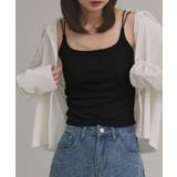 【2025AW新作】裏起毛カップ付きリブキャミソール | ad thie | 詳細画像11 