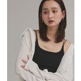 【2025AW新作】裏起毛カップ付きリブキャミソール | ad thie | 詳細画像12 