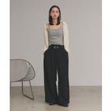 【2025AW新作】裏起毛カップ付きリブキャミソール | ad thie | 詳細画像15 