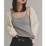 【2025AW新作】裏起毛カップ付きリブキャミソール | ad thie | 詳細画像18 